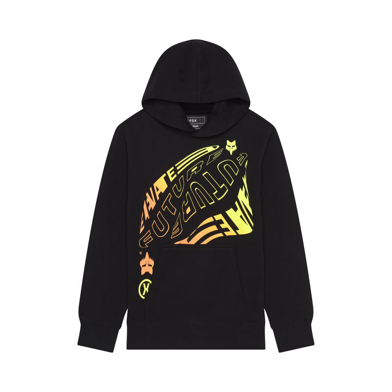 FOX JUNIOR ELEVATED FLEECE HOODIE BLACK
