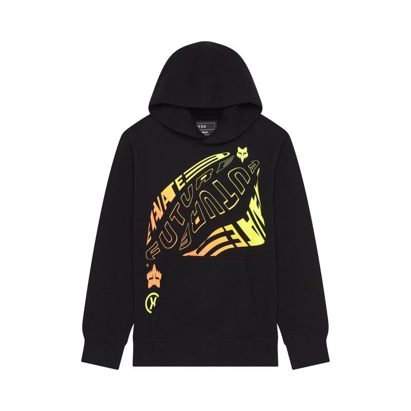 FOX JUNIOR ELEVATED FLEECE HOODIE BLACK