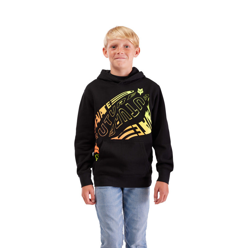 FOX JUNIOR ELEVATED FLEECE HOODIE BLACK
