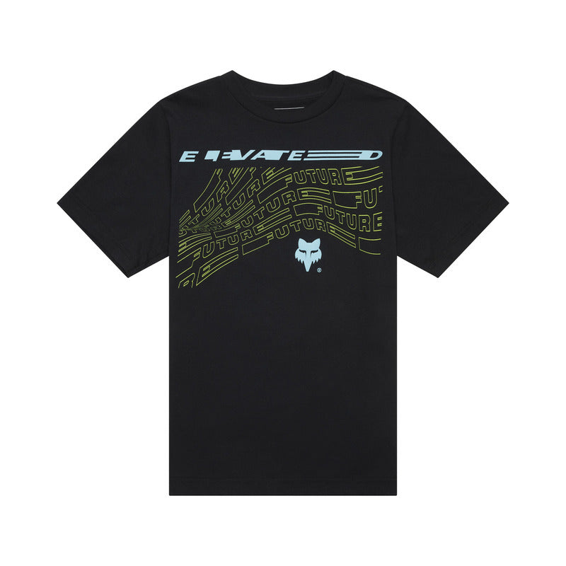 FOX JUNIOR ELEVATED BLACK T-SHIRT