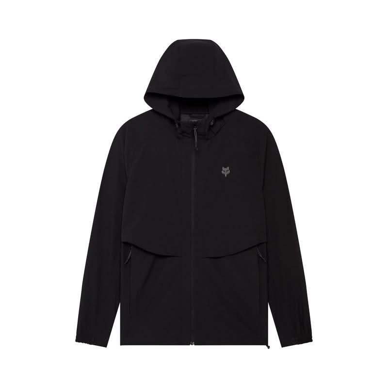 Fox Survivalist Windbreaker Jacket Black/Black | RideHub