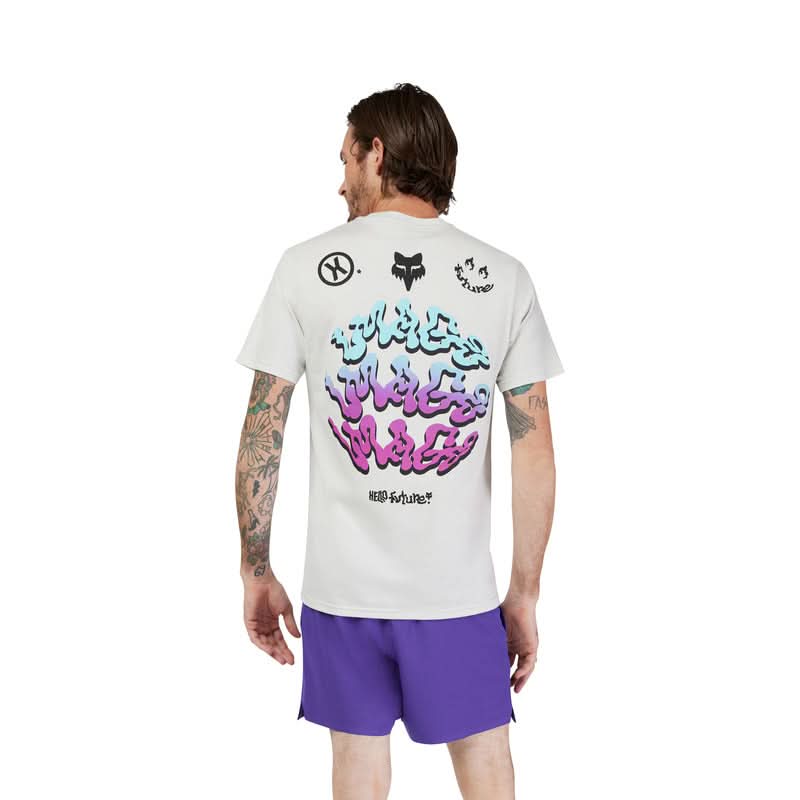 T-SHIRT FOX FUTURE SS PREM TEE LIGHT GRAY