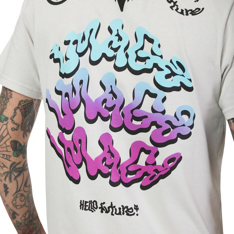 T-SHIRT FOX FUTURE SS PREM TEE LIGHT GRAY