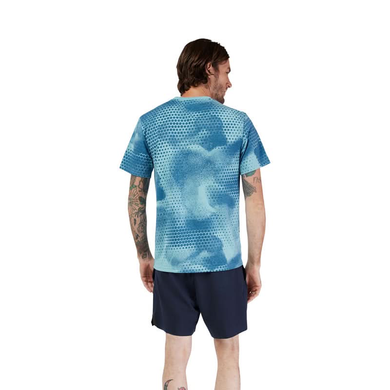 T-SHIRT FOX AOP SS TECH TEE VINTAGE WASH