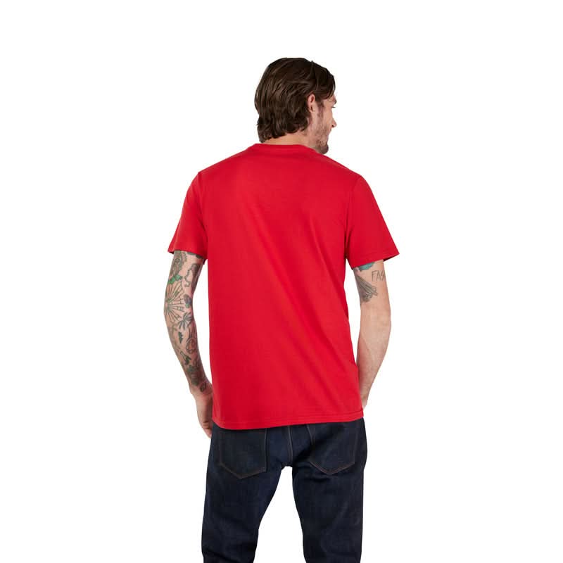 T-SHIRT FOX IMAGE SKULL SS PREM TEE CARDINAL