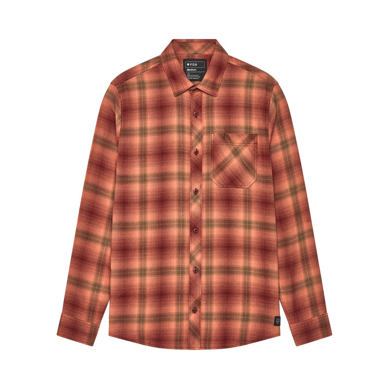 Fox Survivalist Stretch Flannel Rust Shirt | RideHub