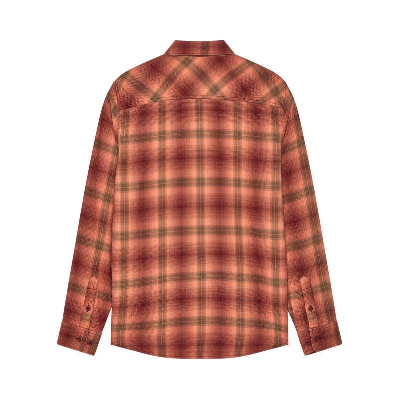 Fox Survivalist Stretch Flannel Rust Shirt | RideHub