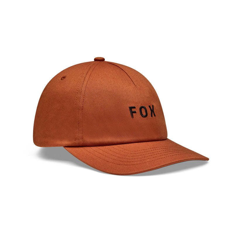FOX WORDMARK ADJUSTABLE COGNAC CAP