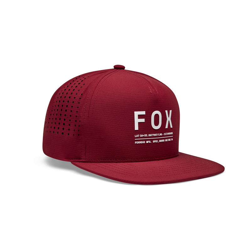 FOX NON STOP TECH SNAPBACK RUST BASEBALL CAP