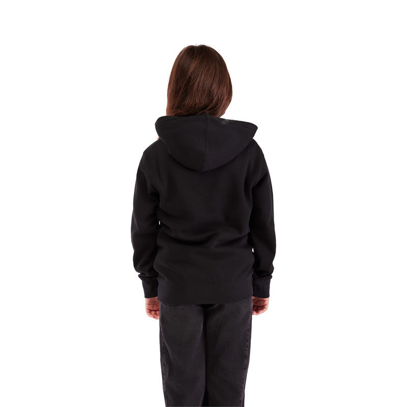 FOX JUNIOR IMAGE SKULL FLEECE PO BLACK HOODIE