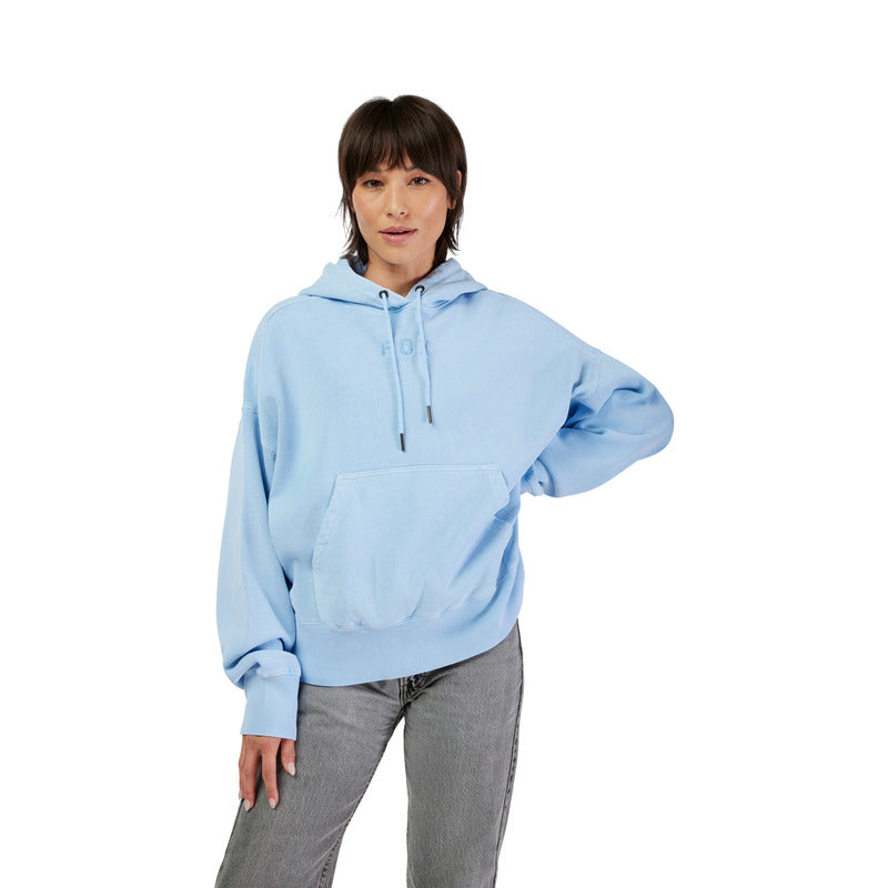 Fox Lady Wordmark Oversized Cashmere Blue Hoodie