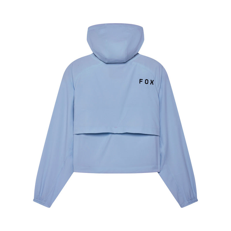 Fox Lady Survivalist Windbreaker Cashmere Blue Hoodie