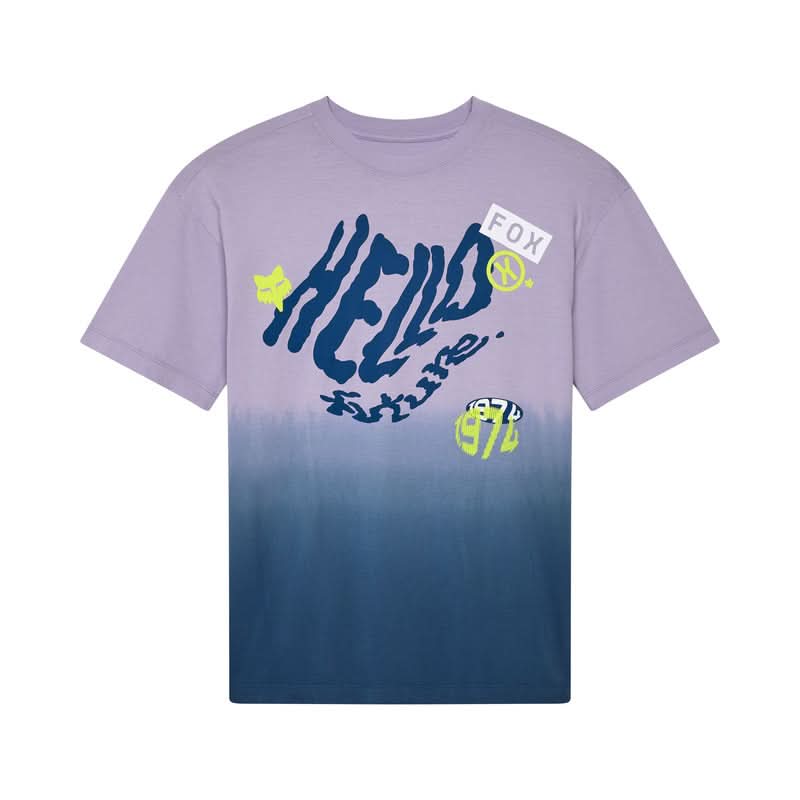 T-SHIRT FOX LADY HELLO FUTURE OVERSIZED TEE LILAC