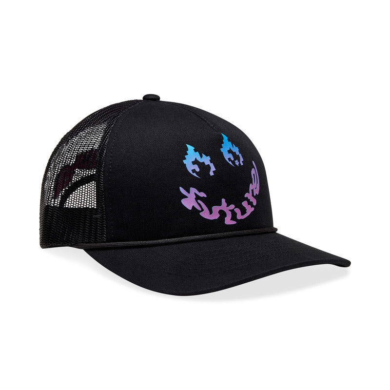 FOX LADY HELLO FOX TRUCKER BLACK BASEBALL CAP