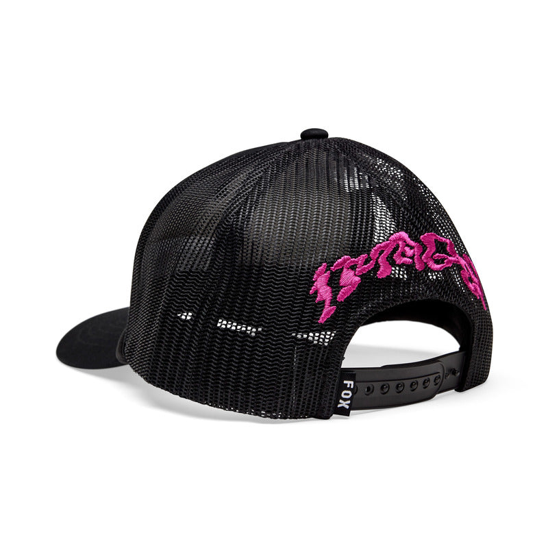 FOX LADY HELLO FOX TRUCKER BLACK BASEBALL CAP