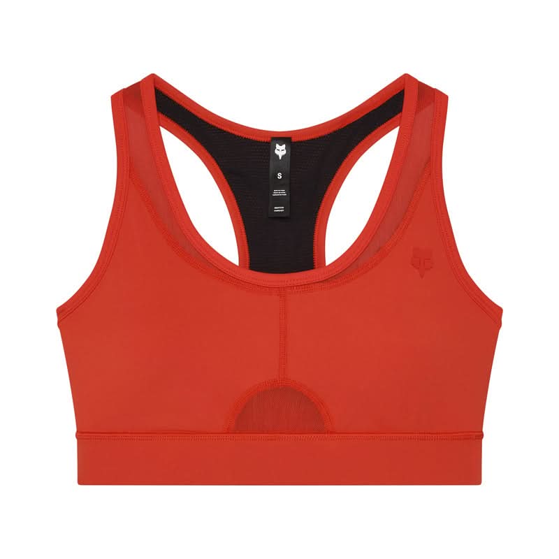 FOX LADY MOTIVE BRA BLOOD ORANGE SPORTS BRA