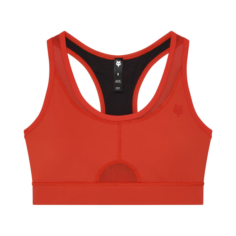 FOX LADY MOTIVE BRA BLOOD ORANGE SPORTS BRA