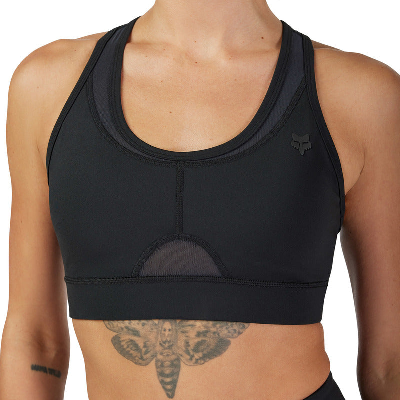 FOX LADY MOTIVE BRA BLACK SPORTS BRA