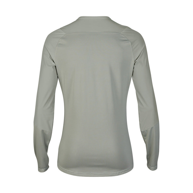 Fox Flexair Ascent Grey Vintage Long Sleeve Cycling Jersey | RideHub