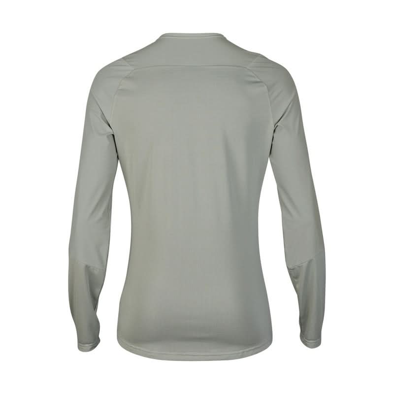 Fox Flexair Ascent Grey Vintage Long Sleeve Cycling Jersey | RideHub
