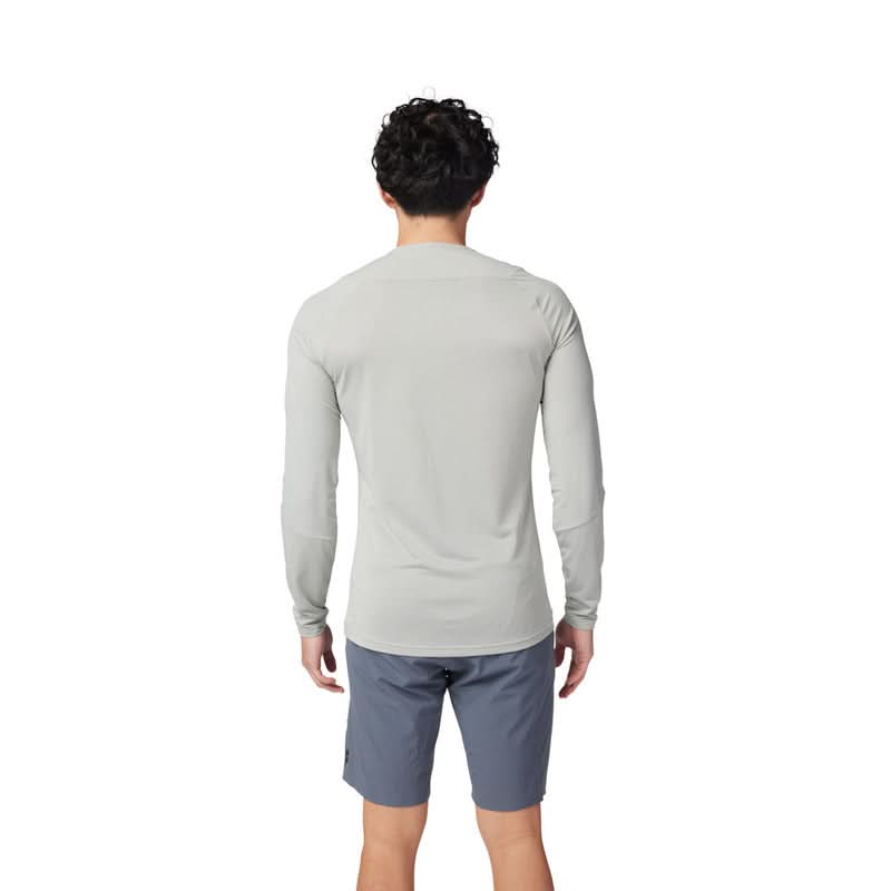 Fox Flexair Ascent Grey Vintage Long Sleeve Cycling Jersey | RideHub