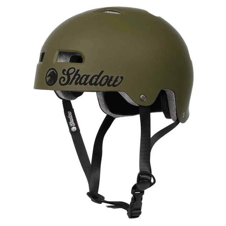 Shadow Classic Helmet BMX Helmet - Matte Army Green | RideHub