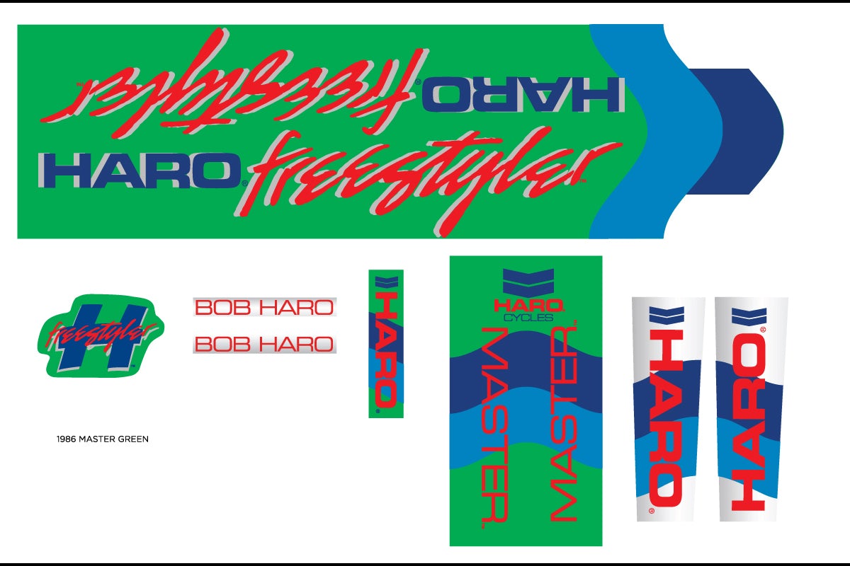 1986 DECALS MASTER GREEN