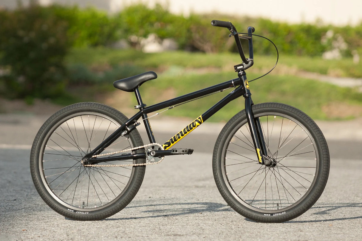 Sunday Model-C 24" Gloss Black BMX bike | Ride Hub