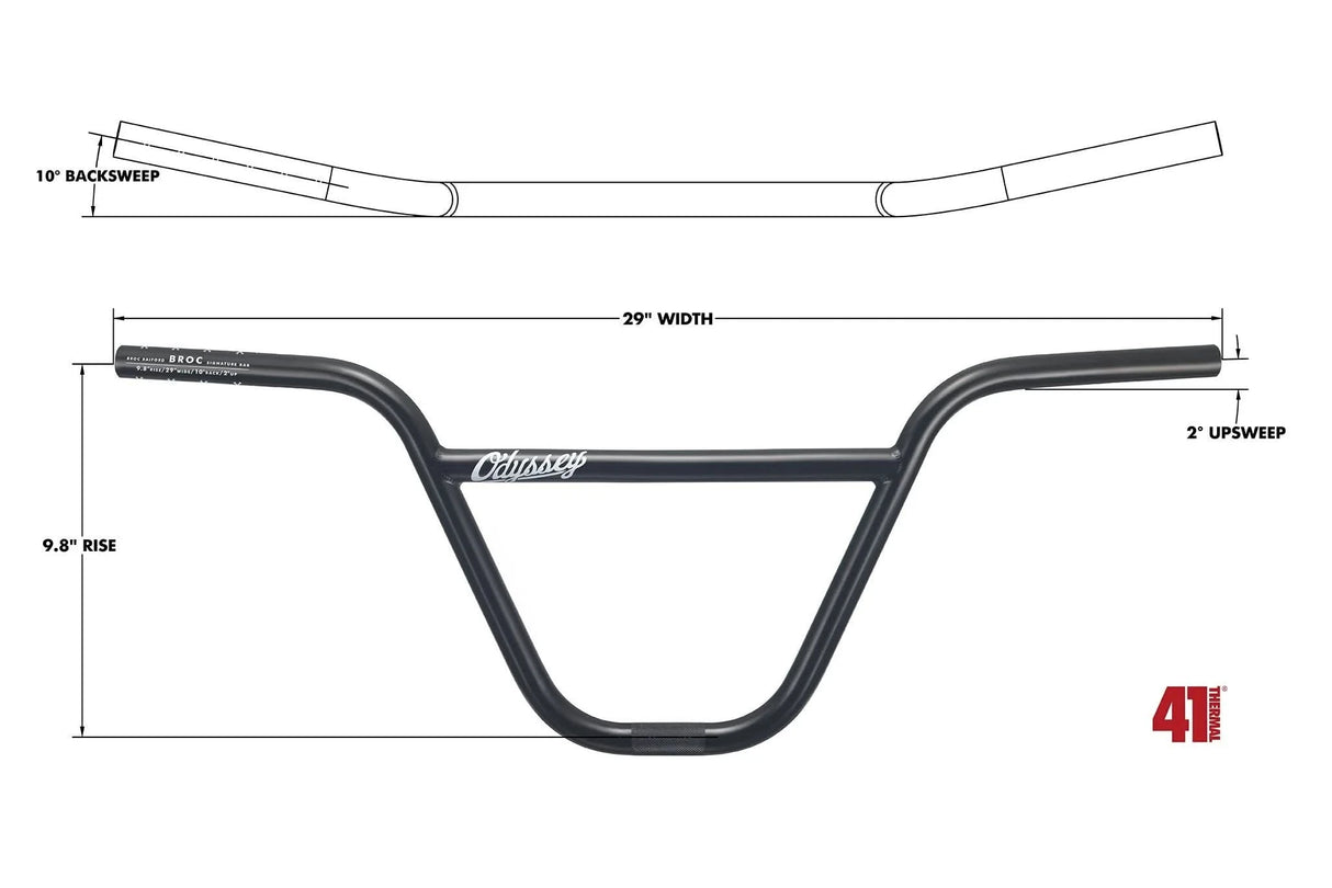Odyssey BROC Bar 9.8" BMX Handlebar | Ride Hub