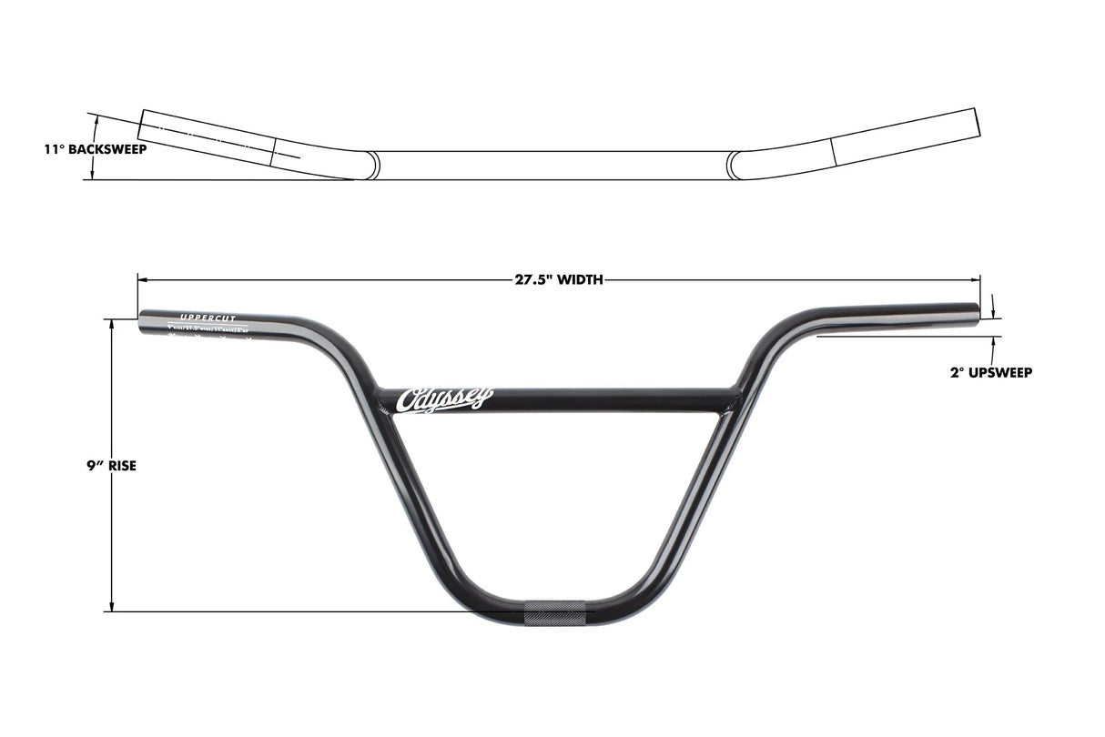 Odyssey Uppercut Bar 9" BMX Handlebar | Ride Hub