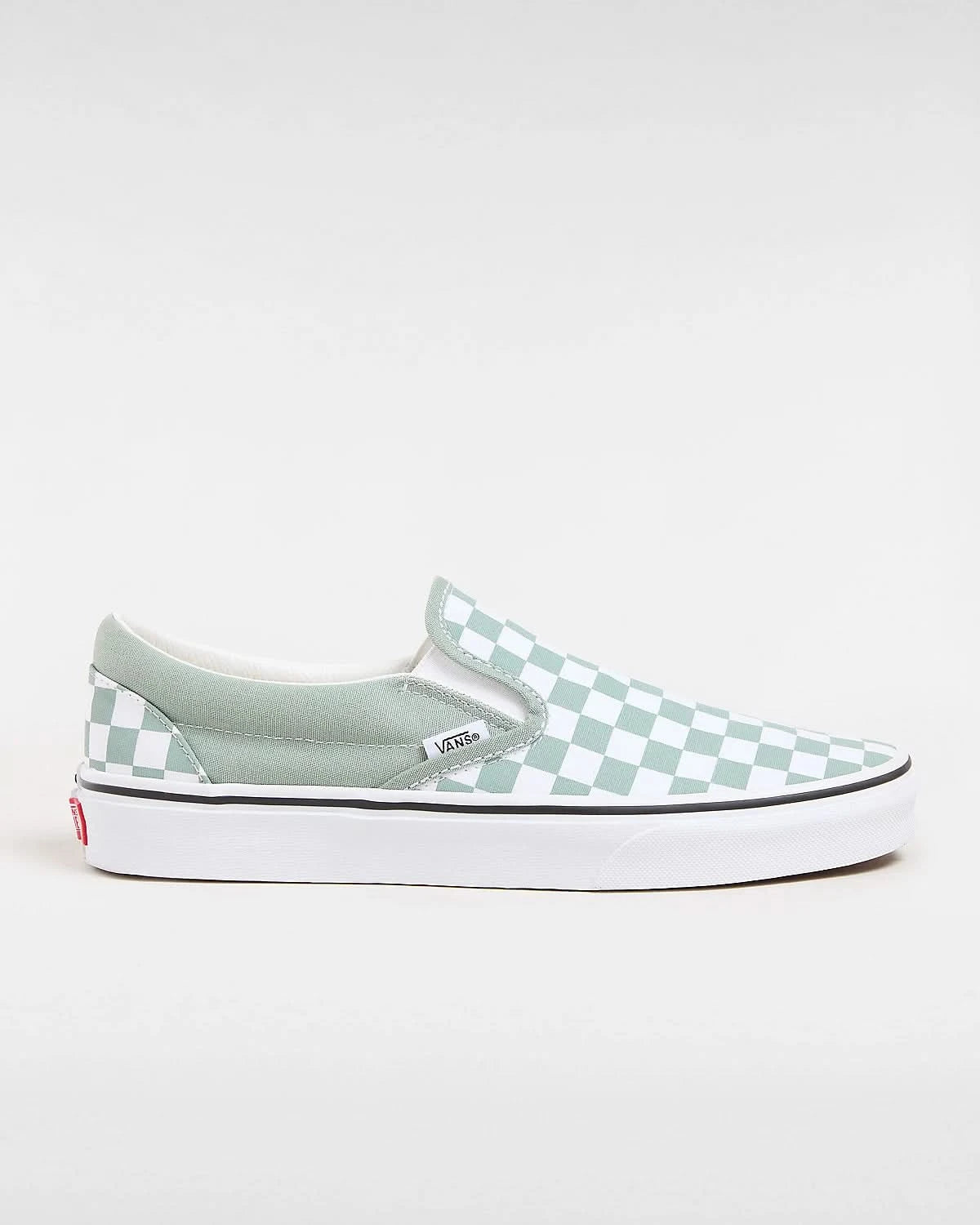Vans Classic Slip-On Checkerboard Green/White | RideHub