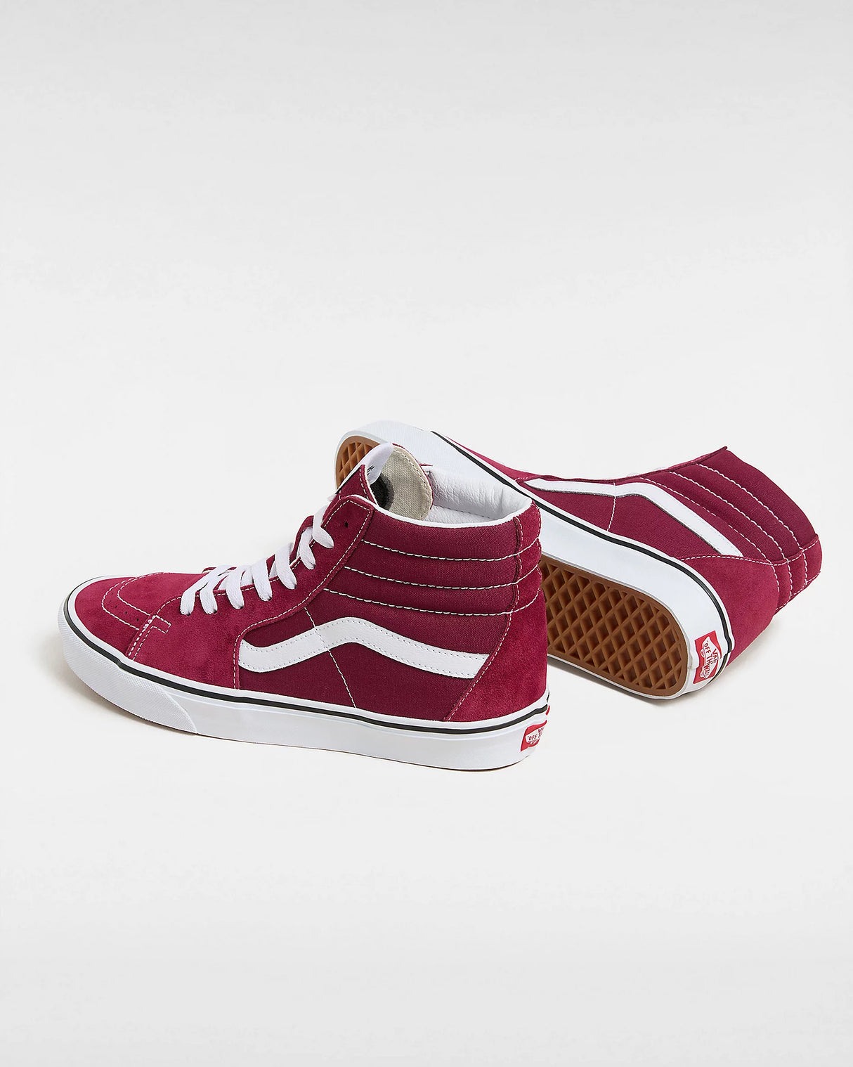 Vans Sk8-Hi Burgundy/White shoes | RideHub