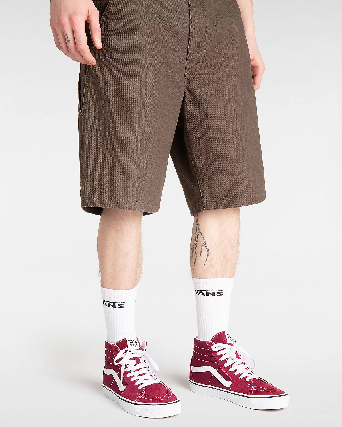 Vans Sk8-Hi Burgundy/White shoes | RideHub