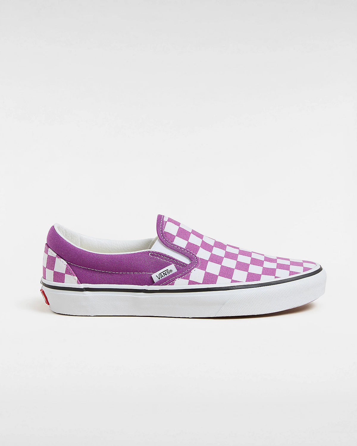 Vans Classic Slip-On Checkerboard Shoes Purple/White | RideHub