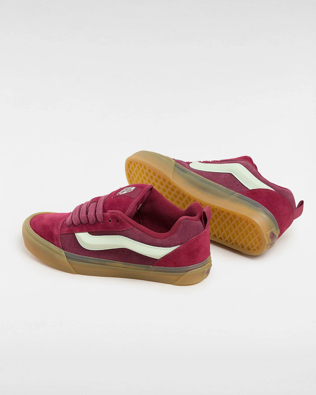 Vans Knu Skool Brown/Burgundy Shoes | RideHub