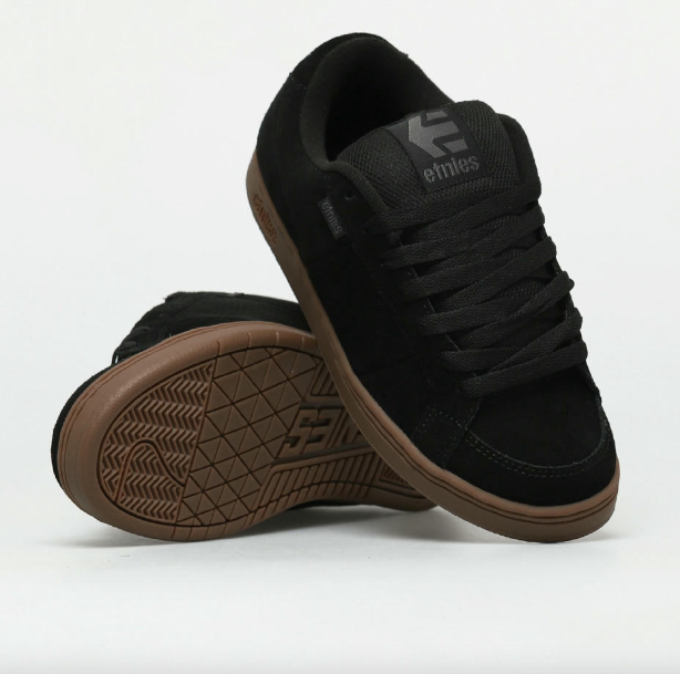 Etnies Kingpin Black/Dark Grey/Gum Shoes – Classic Skate Style | Ride Hub