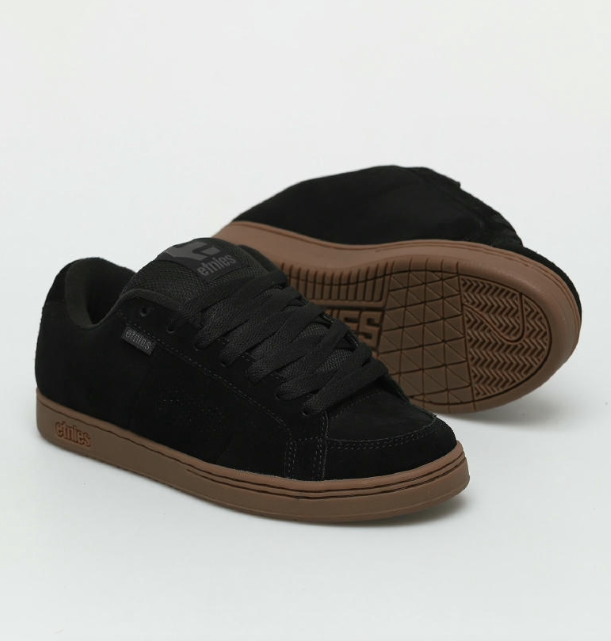 Etnies Kingpin Black/Dark Grey/Gum Shoes – Classic Skate Style | Ride Hub