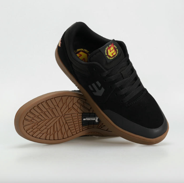 Etnies Marana X Santa Cruz Black/Gum Shoes – Durability and Style for Every Occasion | Ride Hub