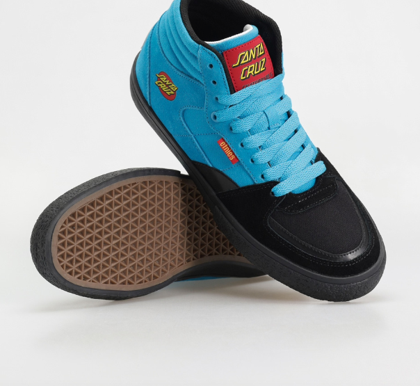 Etnies Screw Vulc Mid x Santa Cruz Black/Blue | Style and Durability