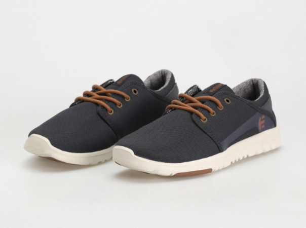 Etnies Scout Navy/Gold shoes | RideHub