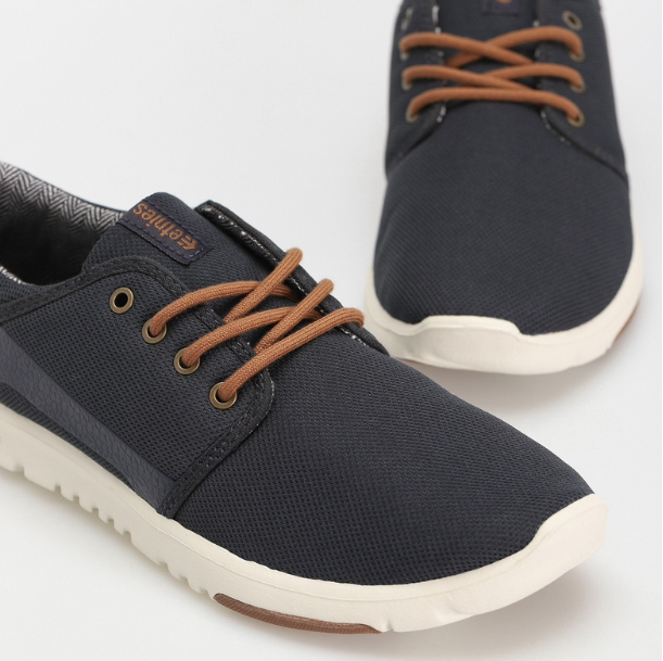 Etnies Scout Navy/Gold shoes | RideHub