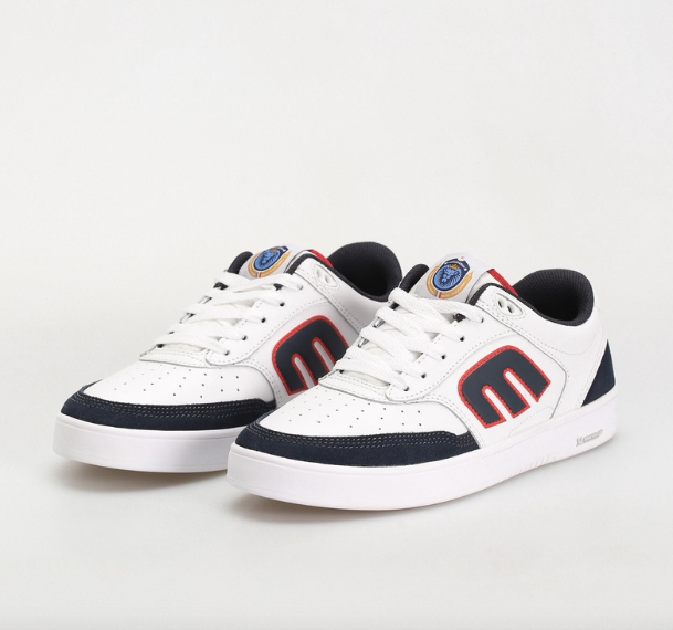 Etnies The Aurelien Michelin White/Navy/Red shoes | RideHub