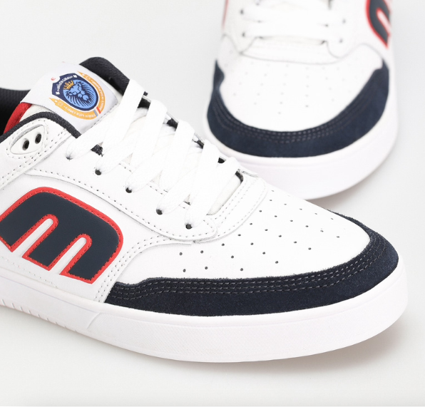 Etnies The Aurelien Michelin White/Navy/Red shoes | RideHub