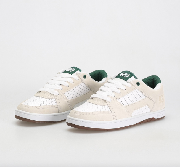 Etnies MC Rap Lo Shoes White/Green | RideHub
