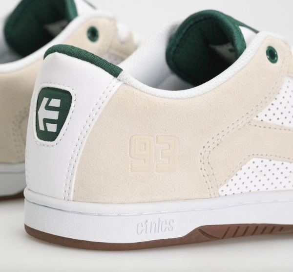 Etnies MC Rap Lo Shoes White/Green | RideHub