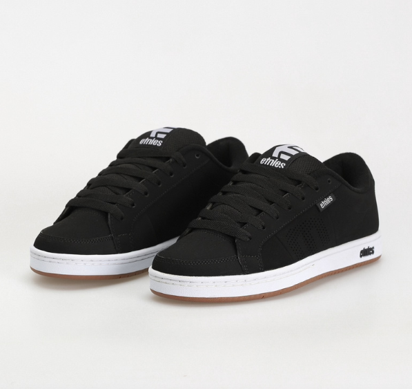 Etnies Kingpin Black/White/Gum shoes | RideHub