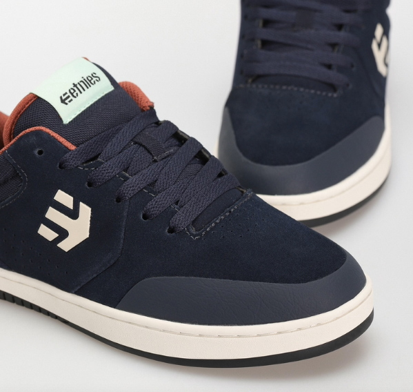 Etnies Marana Navy/Brown/White shoes | RideHub
