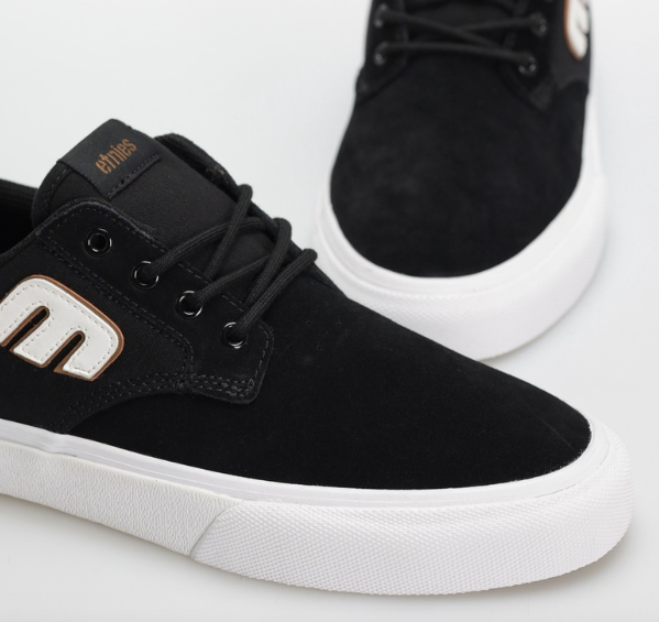 Etnies Barge Plus Black/White shoes | RideHub