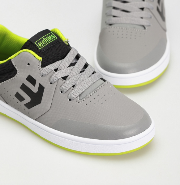 Etnies Kids Marana JR Grey/Lime/White shoes | RideHub