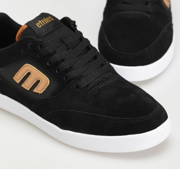 Etnies Veer Black/Gold/White shoes | RideHub